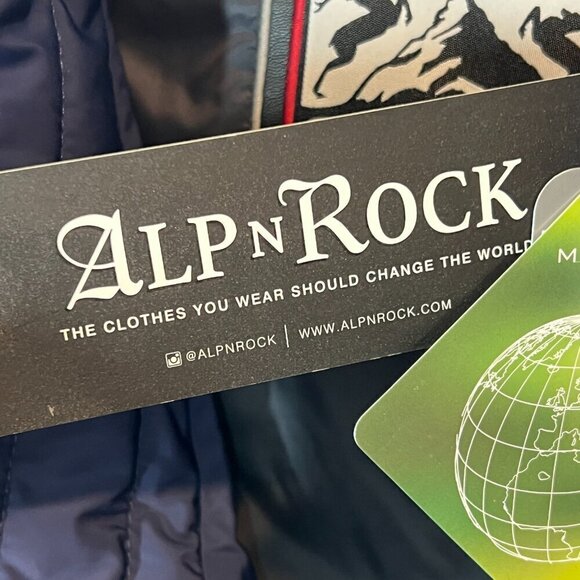 Alp-N-Rock Moto Jacket Blue Black Ski Snow Resortwear Designer Winter Small - Picture 11 of 16